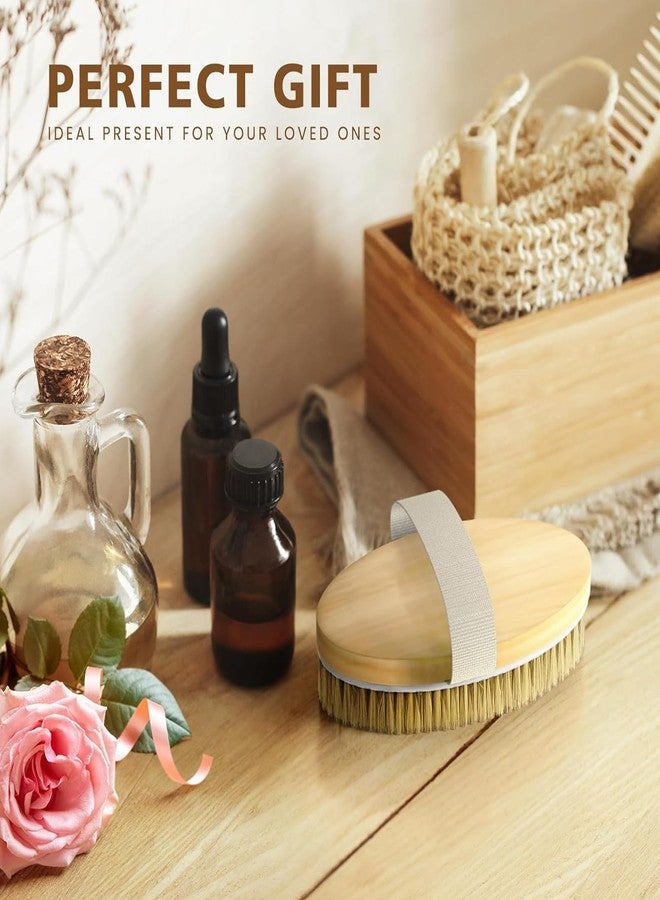 Tongcloud 3 Pack Dry Brushing Body Brush Natural Bristle Exfoliating Brush with Massage Nodes for Improving Skin Health - Image 3