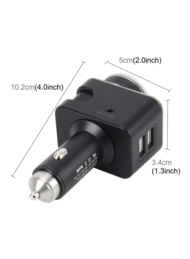 Dual USB Car Charger Black - Image 4