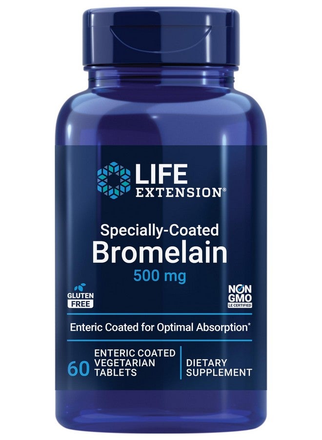 Life Extension Life Extension, Specially-Coated Bromelain, 500 mg, 60 Enteric Coated Tablets  - Image 1