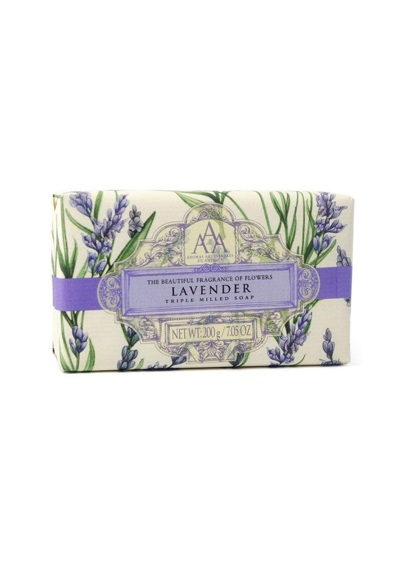 Aromas Artisanales de Antigua Aromas Artesanales De Antigua Soap Lavender 200G  - Image 1