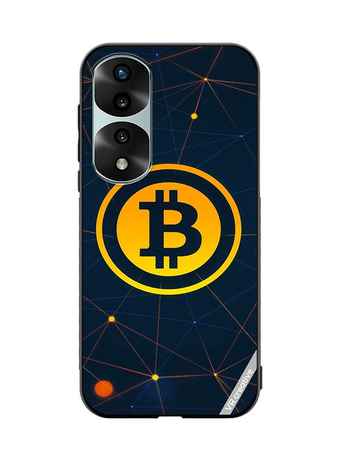 VR CREATIVE Protective Case Cover For Honor 70 Pro Bitcoin Design Multicolour - Image 1