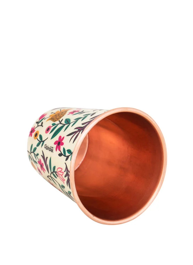 Chumbak  Floral Spice Copper Tumbler - Small  | Best Price UAE
