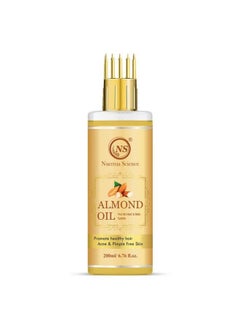 Nuerma Science Pure Almond Hair Oil With Comb Applicator For More Deeply Nourishing Roots & Soft Shiny Strong Hair(Men & Women) (200 Ml Each Pack Of 2) 400 Ml  - Image 5