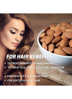 Nuerma Science Pure Almond Hair Oil With Comb Applicator For More Deeply Nourishing Roots & Soft Shiny Strong Hair(Men & Women) (200 Ml Each Pack Of 2) 400 Ml  - Image 3