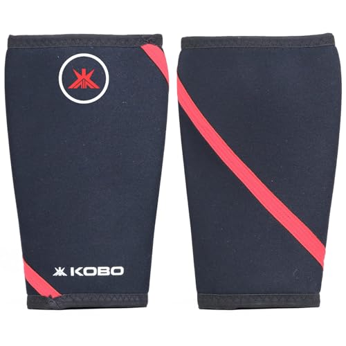 Kobo 7 mm Knee Cap Compression Support Knee Sleeves for Powerlifting Gym Squats Running Cycling Sports Jogging Workout Pain Relief (Material: Neoprene & Spandex) (1 Piece) (XL) - Image 4