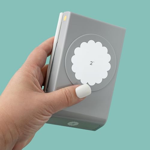 EK Tools Paper-punches, 2-Inch Scallop Circle, Gray, Metal Craft Punch, Stackable, Locks Shut, New Package - Image 4