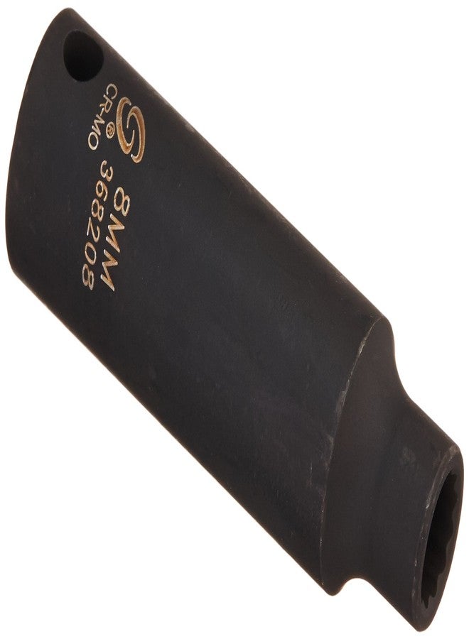 Sunex Tools Sunex 368208 3/8-Inch Drive 8-mm 12-Point Deep Impact Socket - Image 1