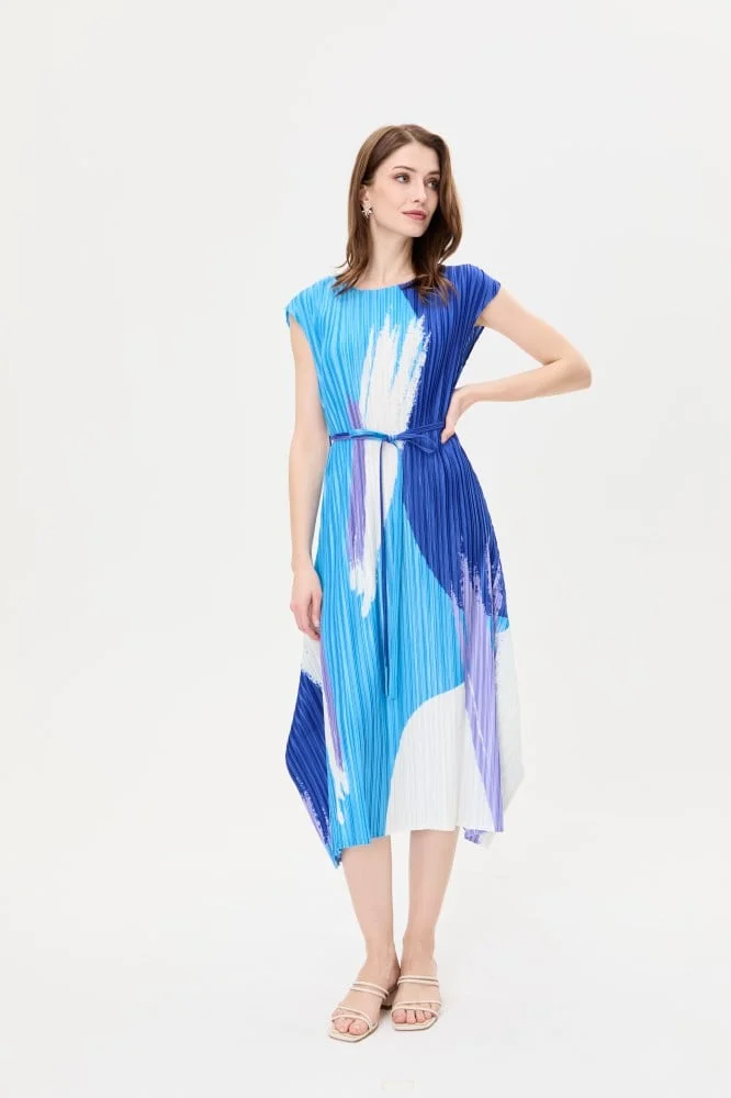 Tenda Pleated printed dress