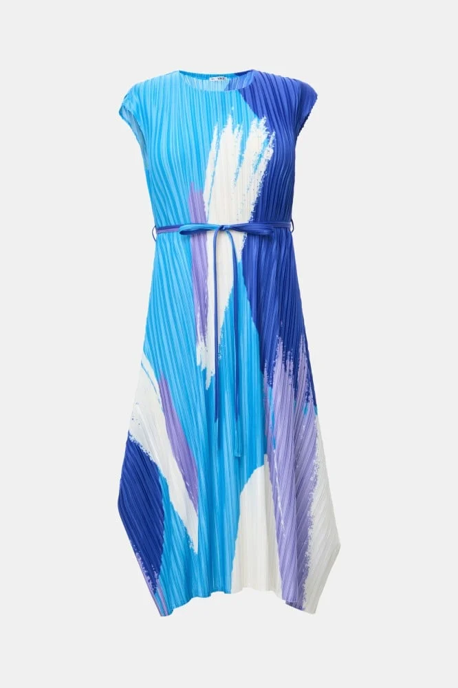 Tenda Pleated printed dress