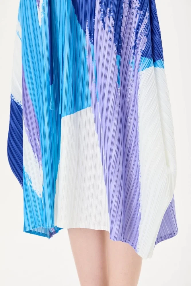 Tenda Pleated printed dress