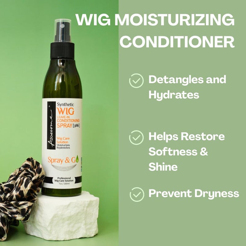 Awesome Synthetic Wig Leave-in Conditioner Spray, pH6, Professional Wig Care Solution, Detangle Spray, Moisturizes & Replenishes Synthetic Wigs, Easy Combing, Contains Coconut Oil, 7 fl oz - Image 2