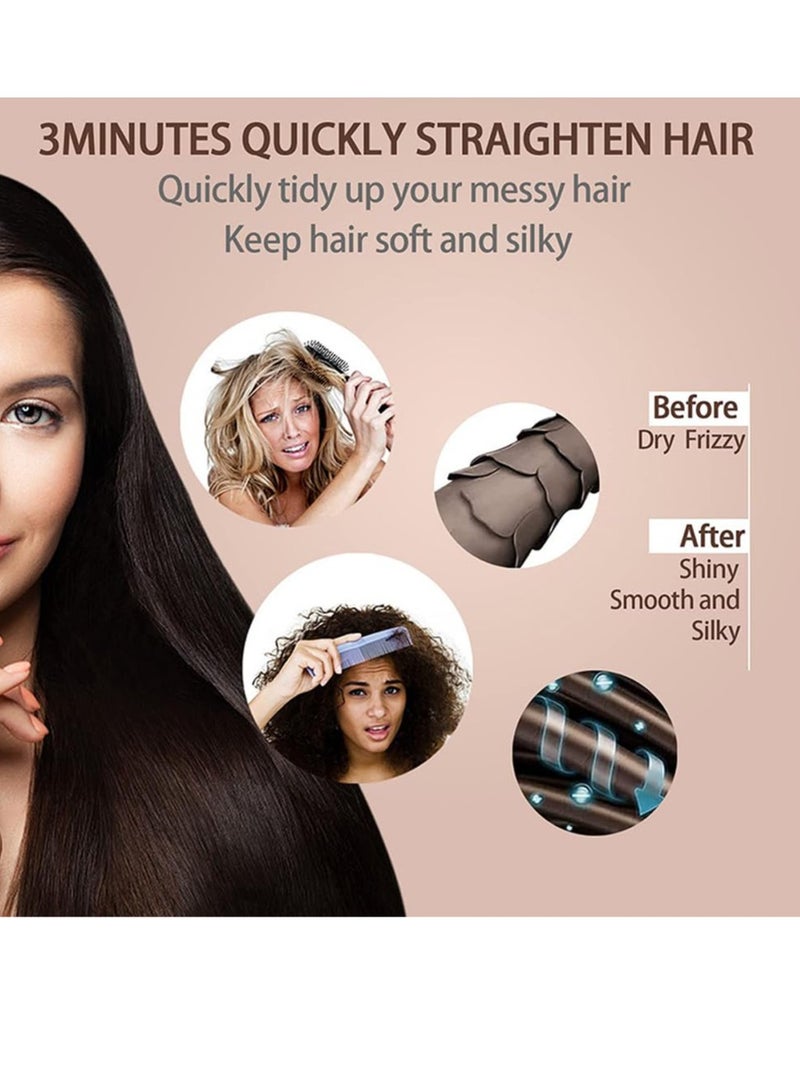 سوكاني فرشاة فرد الشعر متعددة الوظائف مع مشط مدمج، 5 إعدادات لدرجة الحرارة، مضادة للحروق مع مولد أيونات ومجفف شعر وجهاز تصفيف سريع التسخين، SK-1008 (أسود) - Image 3