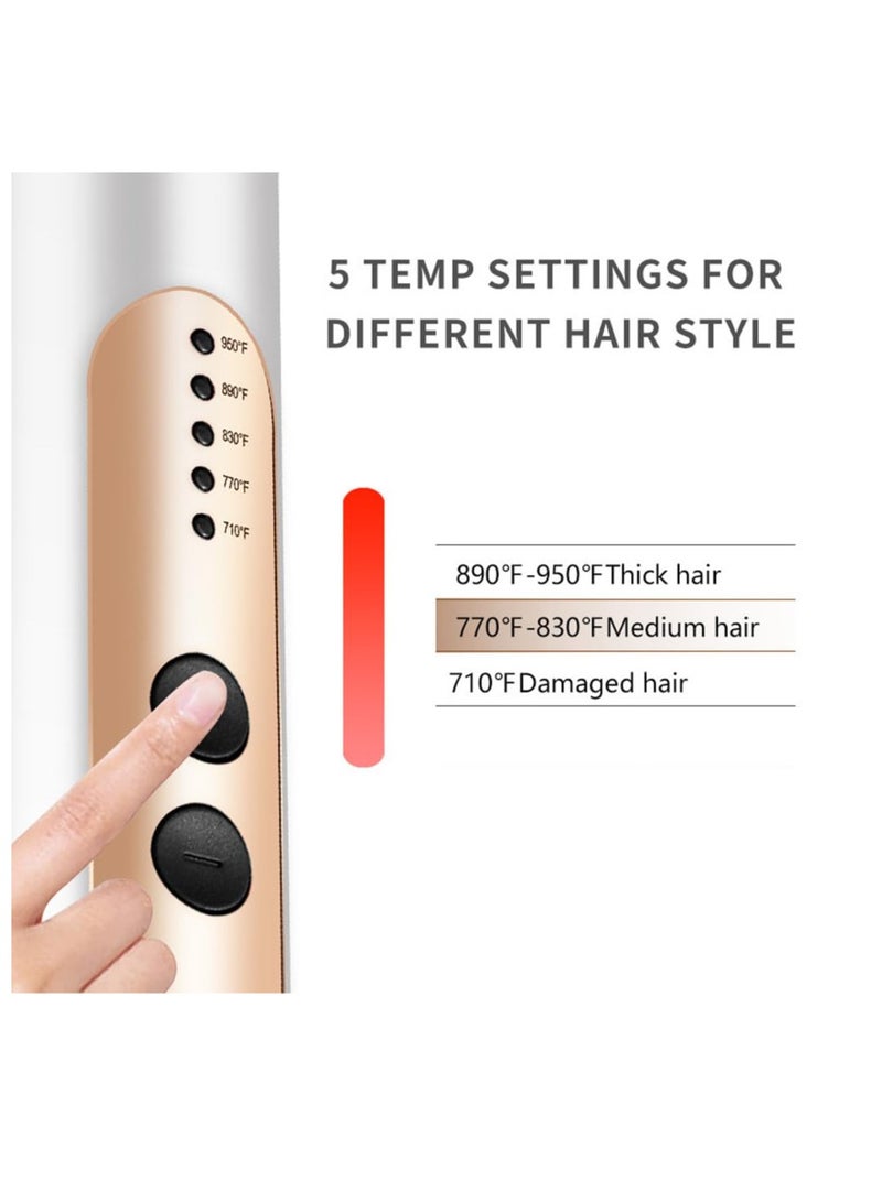 سوكاني فرشاة فرد الشعر متعددة الوظائف مع مشط مدمج، 5 إعدادات لدرجة الحرارة، مضادة للحروق مع مولد أيونات ومجفف شعر وجهاز تصفيف سريع التسخين، SK-1008 (أسود) - Image 5