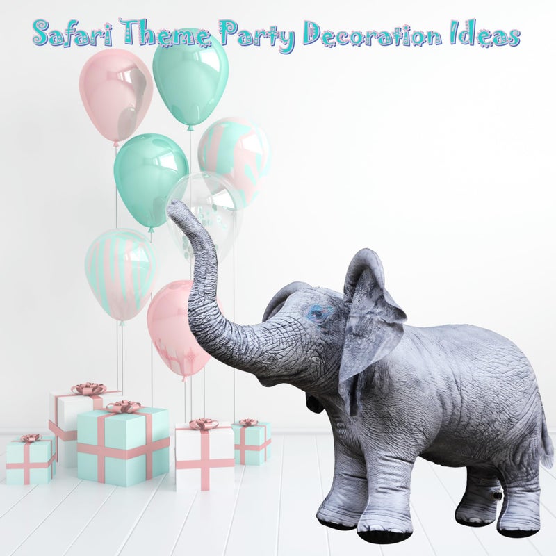 جيت كرييشنز لعبة محشوة قابلة للنفخ بتصميم على شكل فيل صغير طراز AN-ELE8 - Image 2