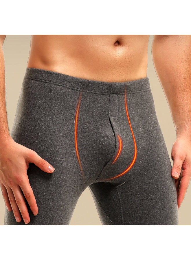 Austrian Element Men's Warm Pants Men's Thin Autumn Pants Men's Leggings High Waist Soft Cotton Wool Trousers Autumn And Winter New Arrival Pants - Image 2