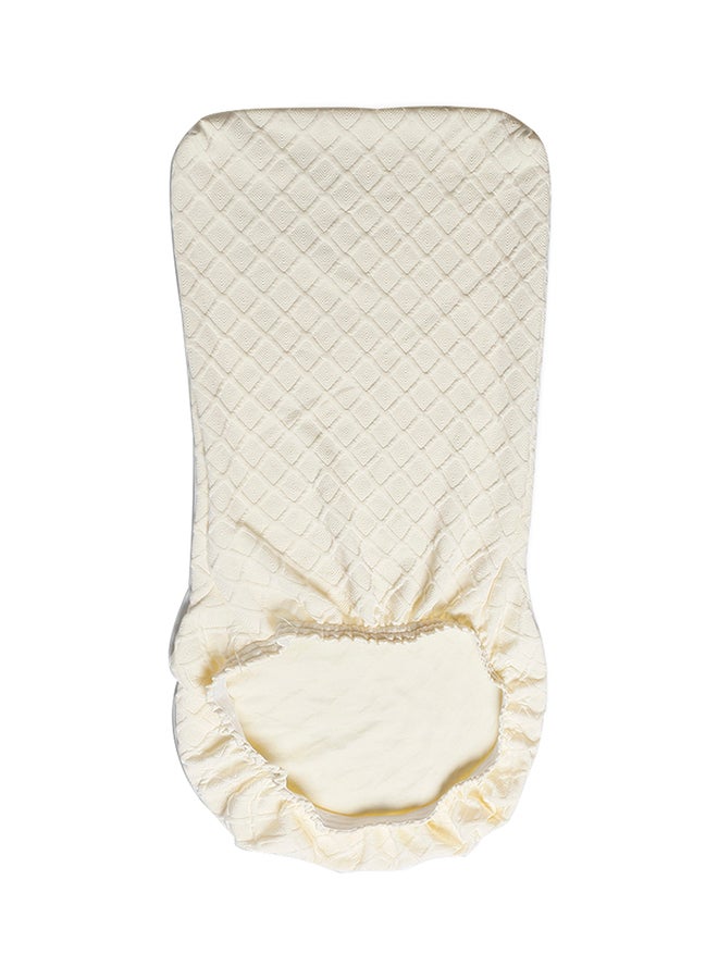 غطاء قابل للتمدد لكرسي مائدة الطعام أبيض 12X1X12Ø³Ù†ØªÙŠÙ…ØªØ± - Image 1