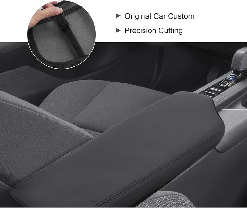 BIXUAN Armrest Cover for Toyota C-HR 2024-2026 - Leather Protection with Lychee Pattern - Image 3