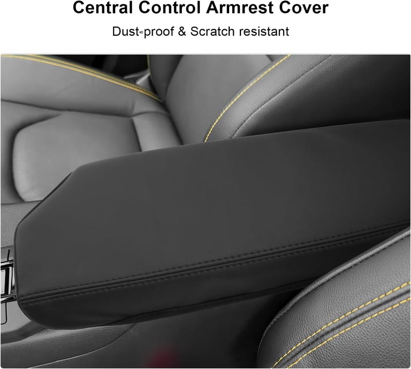 BIXUAN Armrest Cover for Toyota C-HR 2024-2026 - Leather Protection with Lychee Pattern - Image 2