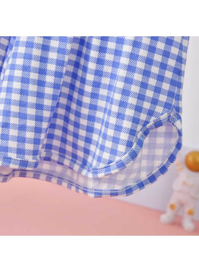 Bornbay Breathable Thin Summer Girls' Homewear Set Kids Soft Comfort Short Sleeve Shorts Outfit - Image 4