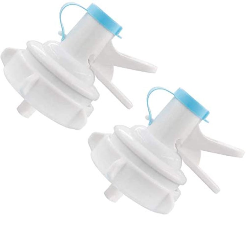 2 Pack Water Jug Dispenser Valve Water Jug Cap Bottle Spout Reusable Plastic Spigot Faucet for 55mm Non Threaded Crown Top Drinking Bottle