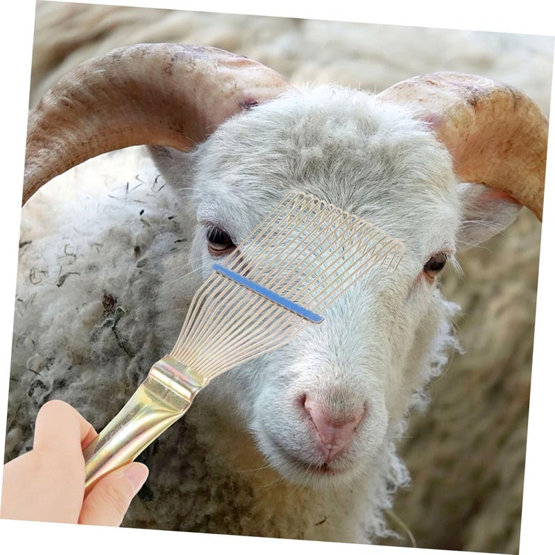 Sheep Wool Comb For Scalp And Animal Grooming Gentle Deshedding Rake Portable Itch Relief Tool - Image 5