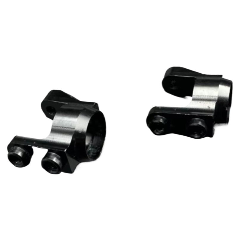 Silver Aluminum 7075 RC Steering Knuckles 2Pcs Upgrade Parts For On Road Racing - Image 2
