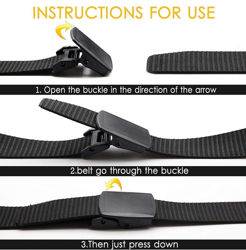 ZORO Unisex Nylon & Canvas Multicolor Waist Belt For Men & Women (Pack Of 2) Fits On Upto 40 Inches Waist Size - Image 3