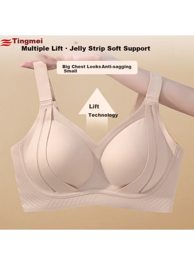 Gracewell Seamless Push-up Bra For Women, Invisible Lift And Support, Anti-sagging, Wire-free, Thin Padded Bra - Image 1