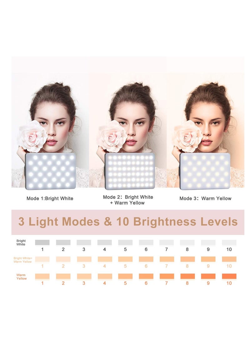 High Power Rechargeable Clip Fill Video Light ，for Phone, iPhone, Android, iPad, Laptop, for Makeup, Selfie, Vlog, Video Conference  - Image 4