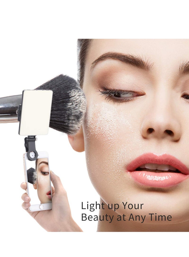 High Power Rechargeable Clip Fill Video Light ，for Phone, iPhone, Android, iPad, Laptop, for Makeup, Selfie, Vlog, Video Conference  - Image 5