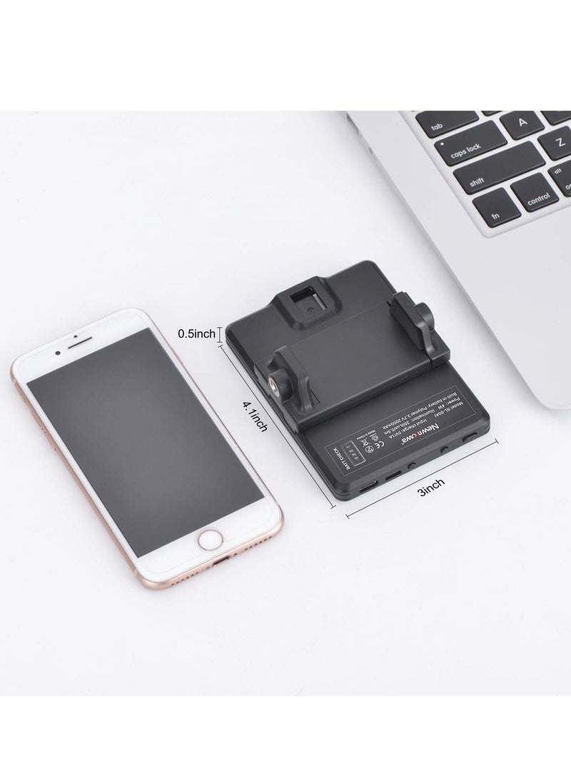 High Power Rechargeable Clip Fill Video Light ，for Phone, iPhone, Android, iPad, Laptop, for Makeup, Selfie, Vlog, Video Conference