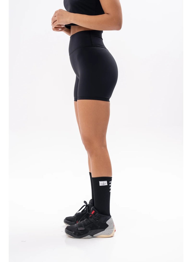 NALA Women’s Black Performance Shorts - Image 2