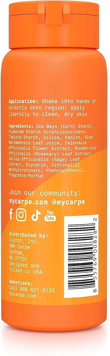 Carpe Sweat Absorbing TalcFree Body Powder for Women AntiChafing and Safe for Feminine Areas White Jasmine Scent - Image 5