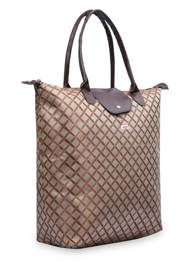 Ayaha Jacquard Convertible Long Shopping Bag Foldable Shopping Handbag Travel Bag Women Shoulder Waterproof Carry Bag (P3) - Image 5