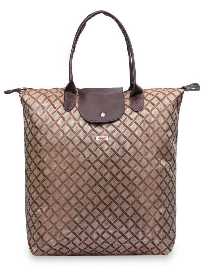 Ayaha Jacquard Convertible Long Shopping Bag Foldable Shopping Handbag Travel Bag Women Shoulder Waterproof Carry Bag (P3) - Image 1