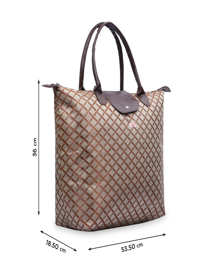 Ayaha Jacquard Convertible Long Shopping Bag Foldable Shopping Handbag Travel Bag Women Shoulder Waterproof Carry Bag (P3) - Image 4