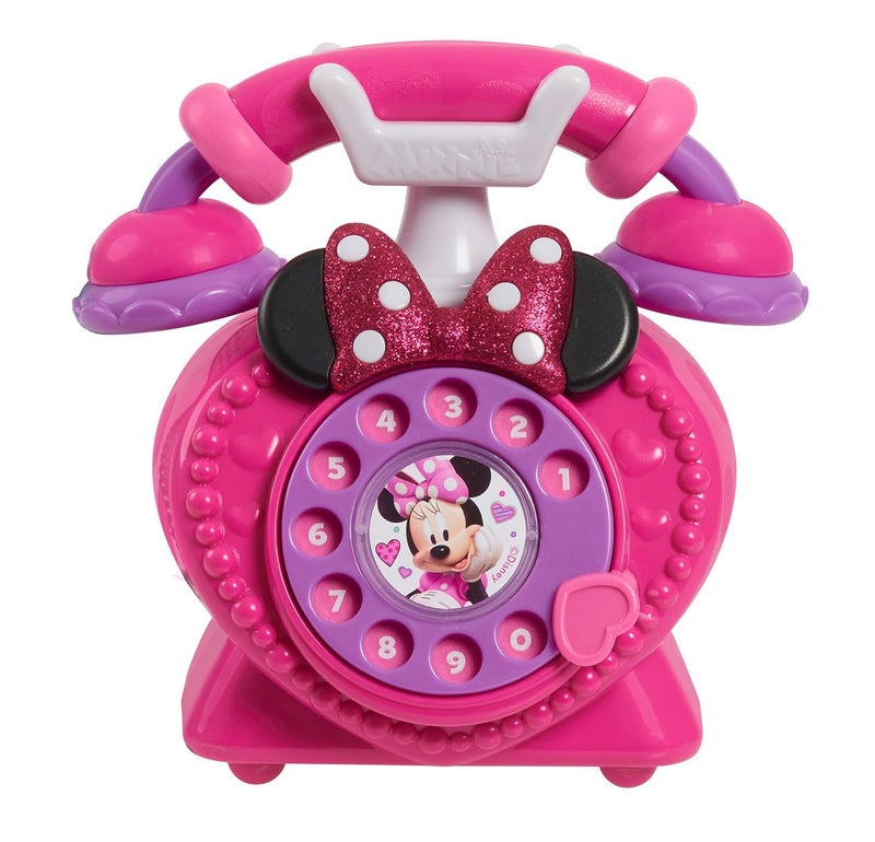 Minnie Disney Junior Minnie Mouse Ring Me Rotary Pretend Play Phone with Lights and Sounds, Kids Toys for Ages 3 Up by Just Play - Image 4