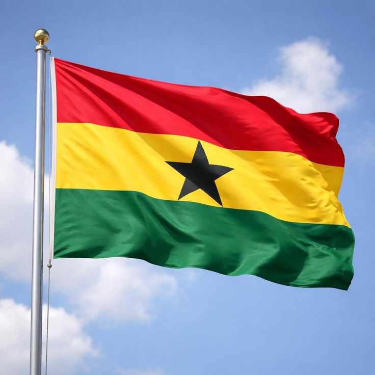 ARS Ghana Flag - Heavy-Duty 210D Satin, Ghana Flag for Outdoor/Indoor, Fade Resistant, Flag Day, And Home-Polyester, National Day Sport Day, FIFA World Cup, Indoor & Outdoor Use-Size Available - Image 2