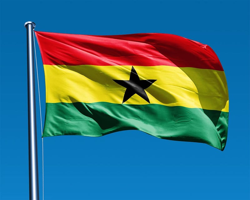 ARS Ghana Flag - Heavy-Duty 210D Satin, Ghana Flag for Outdoor/Indoor, Fade Resistant, Flag Day, And Home-Polyester, National Day Sport Day, FIFA World Cup, Indoor & Outdoor Use-Size Available - Image 1