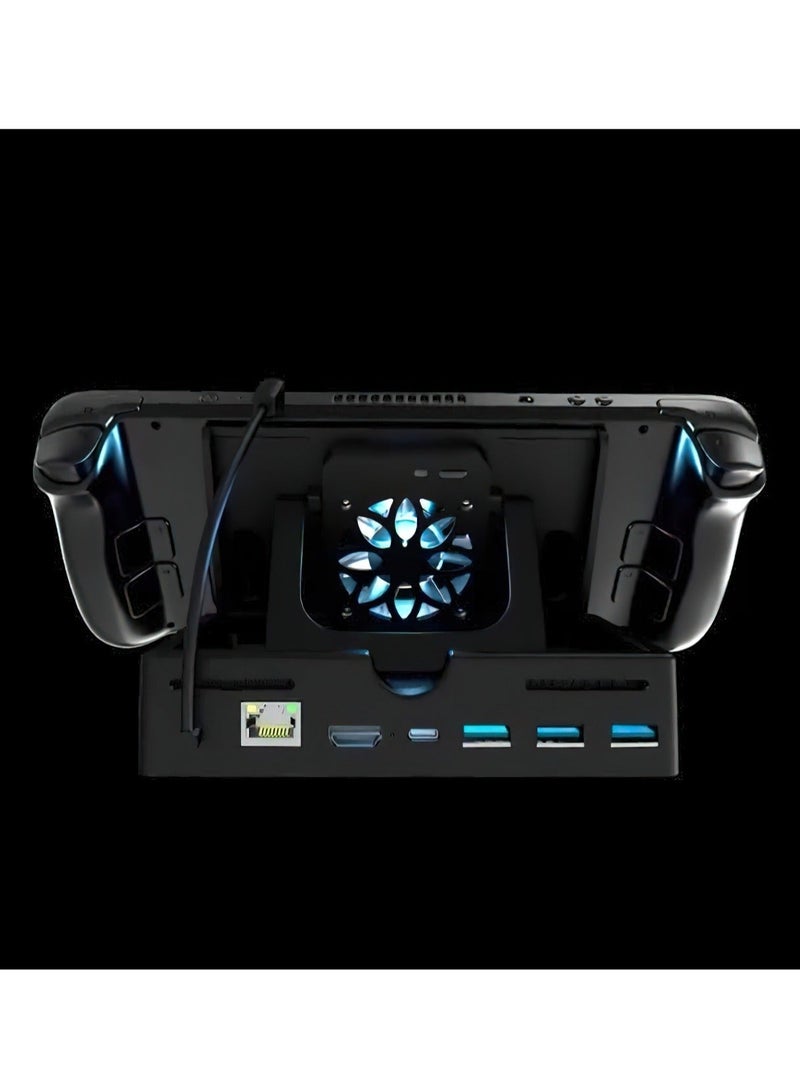 general Docking Station with Cooling Fan for ROG Ally, 6-in-1 Hub Steam Deck, Support PD 3.0 Fast Charging, USB-A 3.0 and Fast Charging USB-C Port - Image 2