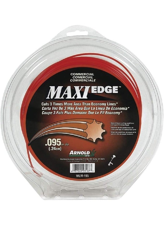 Arnold Arnold Maxi-Edge .095-Inch x 200-Foot Commercial Grade String Trimmer Line 