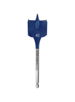 BOSCH Expert Self-Cut Speed Spade Drill Bit Silver and Blue 40 x 152 mm JE2 608 900 330  - Image 1