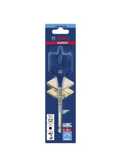 BOSCH Expert Self-Cut Speed Spade Drill Bit Silver and Blue 40 x 152 mm JE2 608 900 330  - Image 2