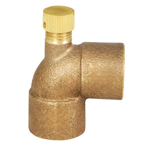 SUPPLYGIANT Supply Giant CCDL0340-NL 3/4" Cast No Lead Brass 90 Degree Elbow with Sweat Connects and Drain Caps - Image 3