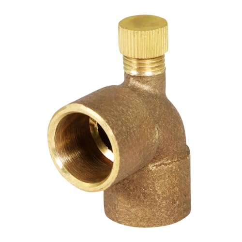 SUPPLYGIANT Supply Giant CCDL0340-NL 3/4" Cast No Lead Brass 90 Degree Elbow with Sweat Connects and Drain Caps - Image 1