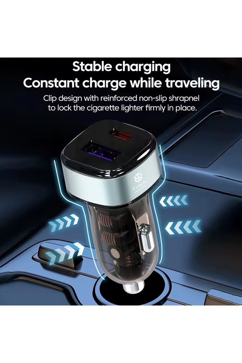 Toby's CC-10 150W Max Fast Charger with 3in2 Cable – Type-C, Lightning & Micro Output, 1.2M, Durable Aluminum Alloy and Nylon Braid - Image 3