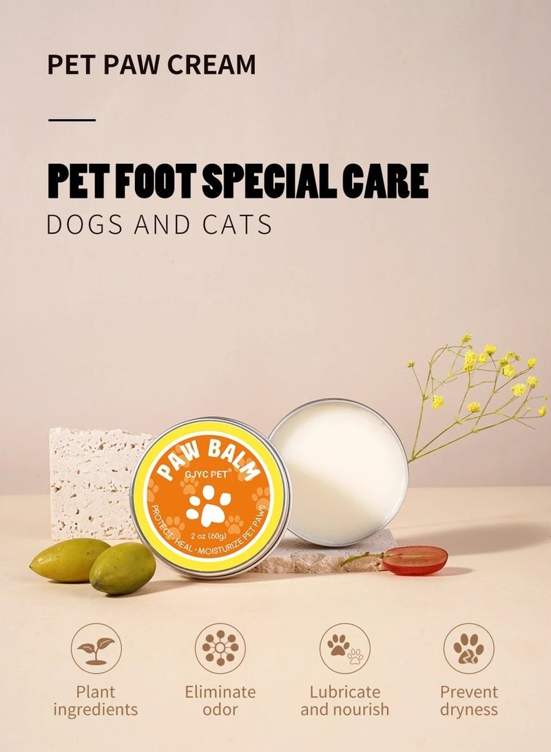 GJYC PET Protect your pet’s paws with Premium Pet Paw Balm, specially formulated for cats and dogs. Infused with argan oil, grape seed oil, olive oil, and shea butter, this balm provides deep hydration and - Image 4