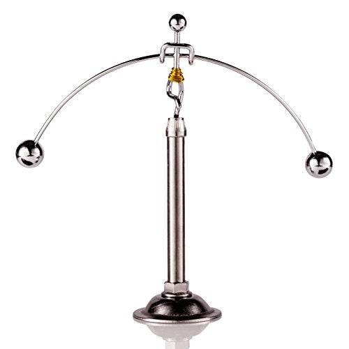 Sunnytech Steel Balance Toy Weightlifter Kinetic Art Balance Toy Balancing Decompressive Science Psychology Home Offic Decor Desk Decor WJ049 - Image 2