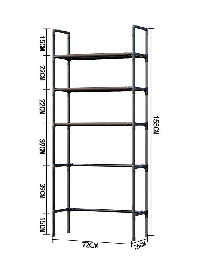 Washing Machine Storage Rack, 3 Tier, Bathroom Organizer, Laundry Room Shelve, Utility Shelve, Freestanding Shelf, Heavy Duty, Sturdy, Anti Tilt, Space Saver Toilet, Laundry, Restroom,3-Tier Laundry Room Shelf Over The Toilet/Washing Machine Storage Rack Bathroom Organizer  - Image 5