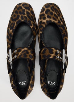 Zara Animal print ballet flats  - Image 4